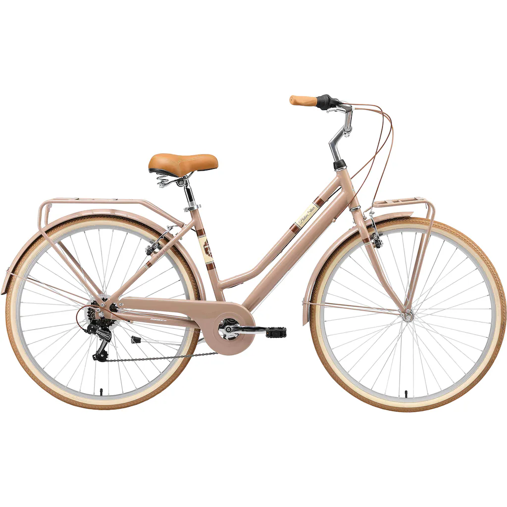Bikestar Cityrad 7 Gang Shimano RD-TY21 Schaltwerk Kettenschaltung für Damen Kettenschaltung auf Rechnung bestellen zollfrei