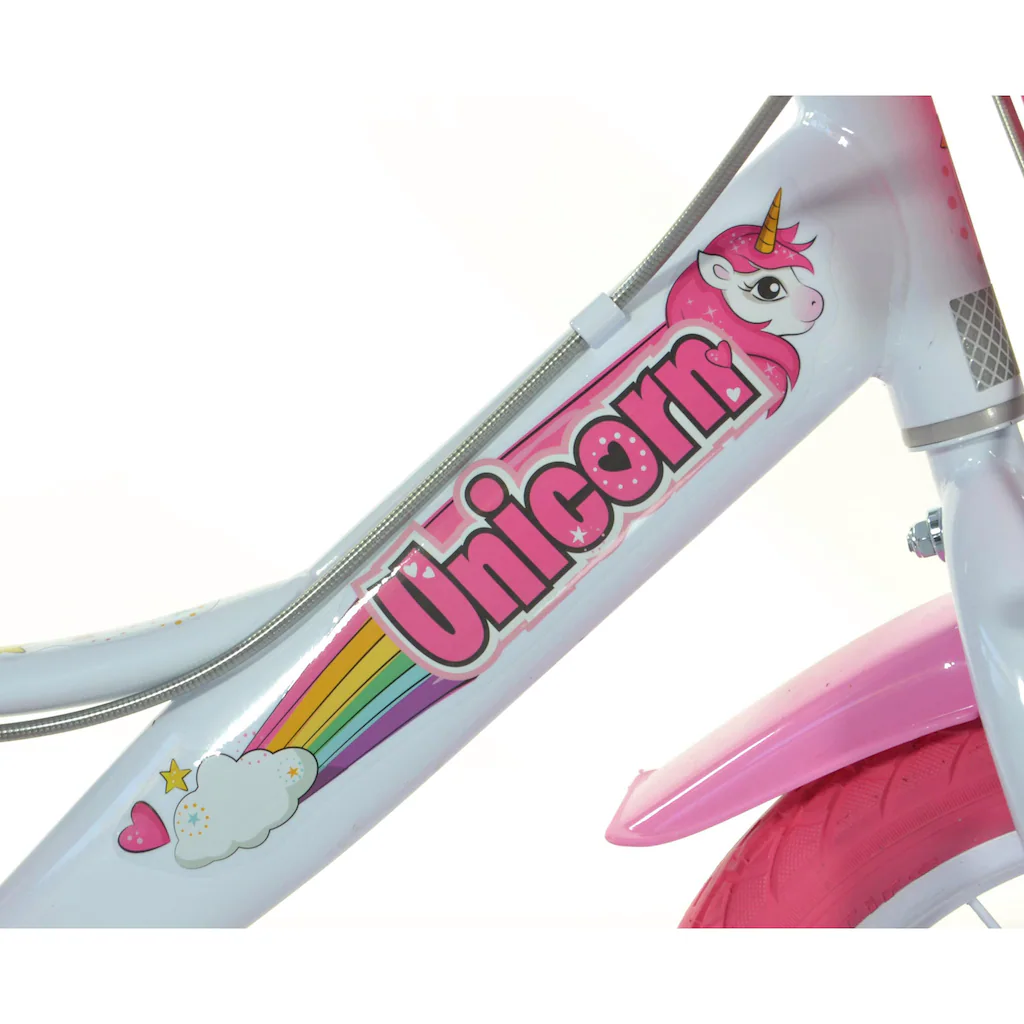 Dino Kinderfahrrad »Unicorn Einhorn« 1 Gang mit Stützrädern Korb und Puppensitz Rabatte dieses Monats