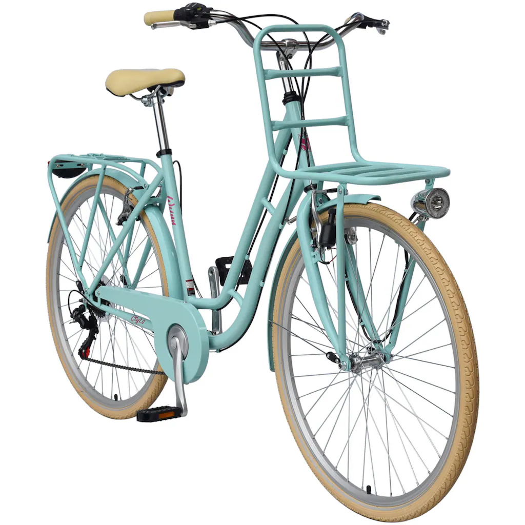 Cityrad »CITY1.0« 6 Gang Shimano Tourney Schaltwerk Kettenschaltung auf Rechnung Flash Sale