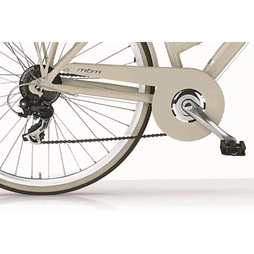 MBM Trekkingrad »New Boulevard« 18 Gang Shimano TY300 Schaltwerk Kettenschaltung für Damen Kettenschaltung auf Rechnung bestellen Begrenztes Angebot