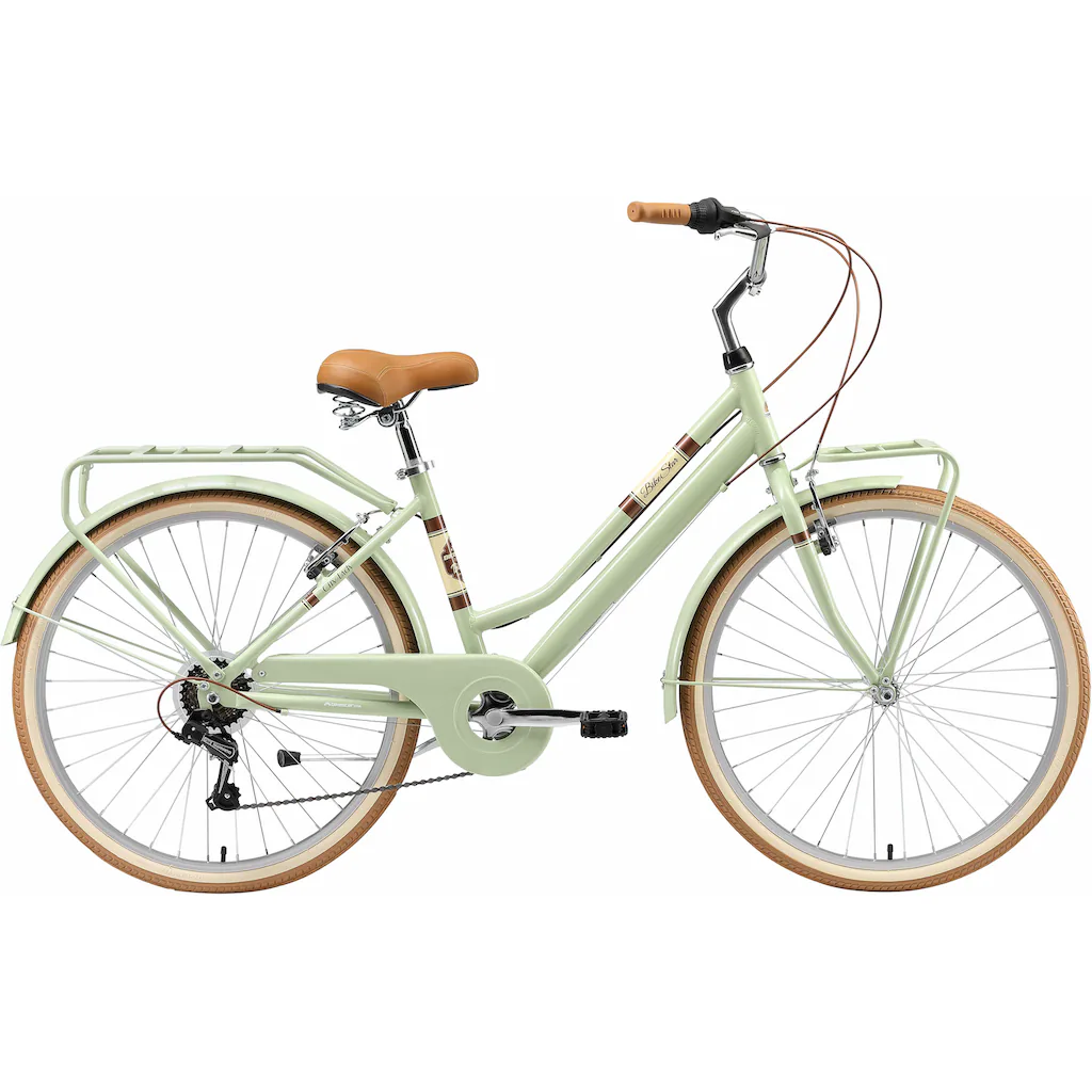 Bikestar Cityrad 7 Gang Shimano RD-TY21 Schaltwerk Kettenschaltung für Damen Kettenschaltung auf Rechnung kaufen Black Friday