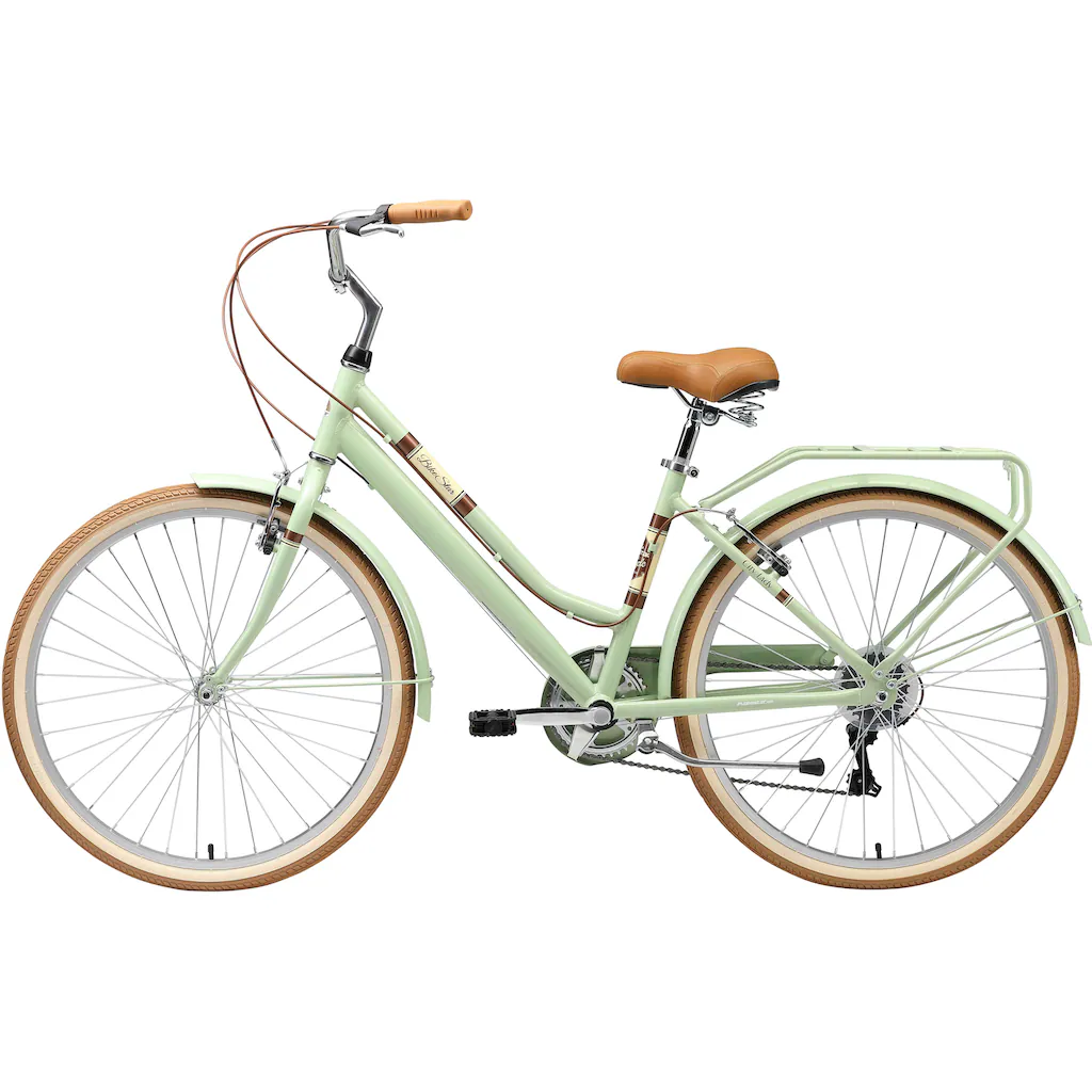 Bikestar Cityrad 7 Gang Shimano RD-TY21 Schaltwerk Kettenschaltung für Damen Kettenschaltung auf Rechnung kaufen Black Friday
