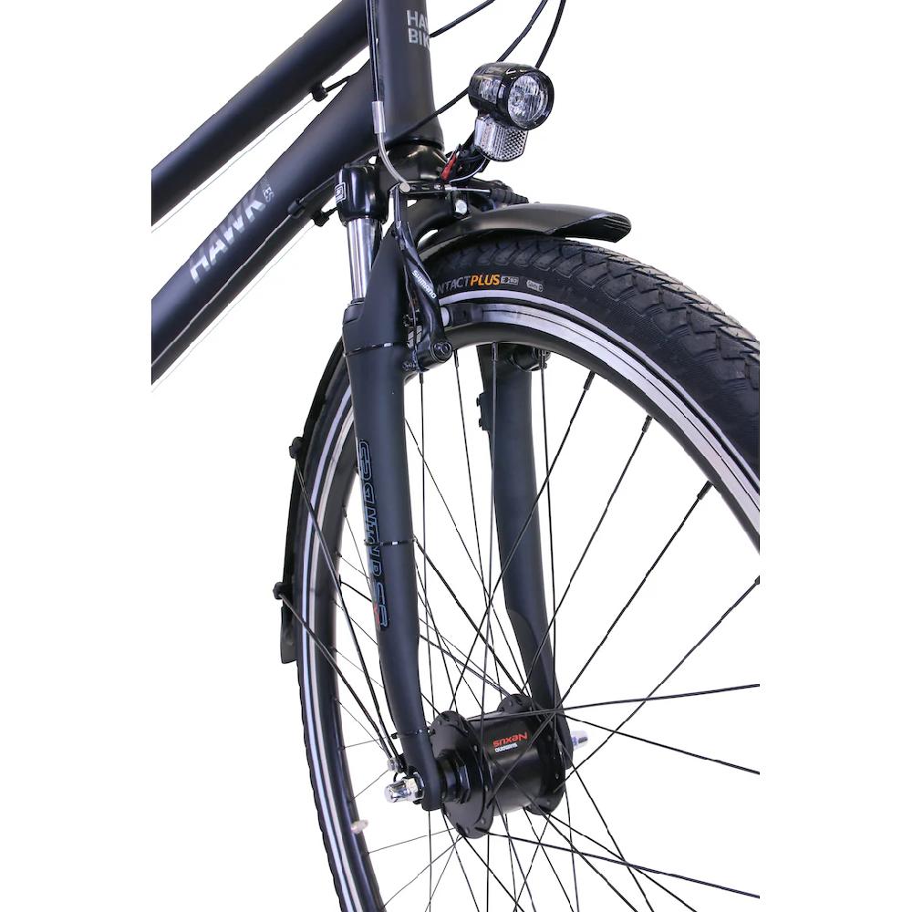 HAWK Bikes Trekkingrad »Trekking Lady Premium Black« 24 Gang microSHIFT für Damen und Herren auf Raten Räumungsverkauf