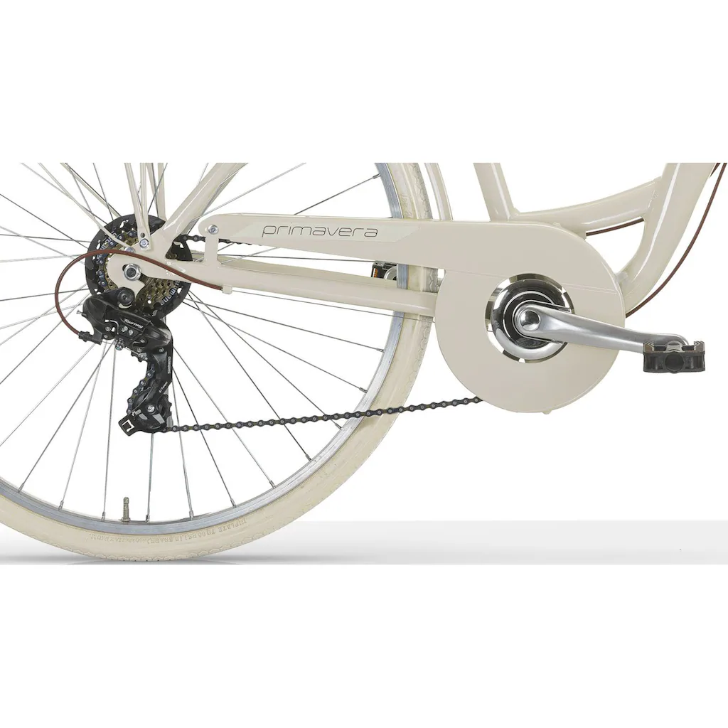 MBM Cityrad »NEW Primavera« 6 Gang Shimano TY300 Schaltwerk Kettenschaltung für Damen Kettenschaltung Riesige Ersparnisse
