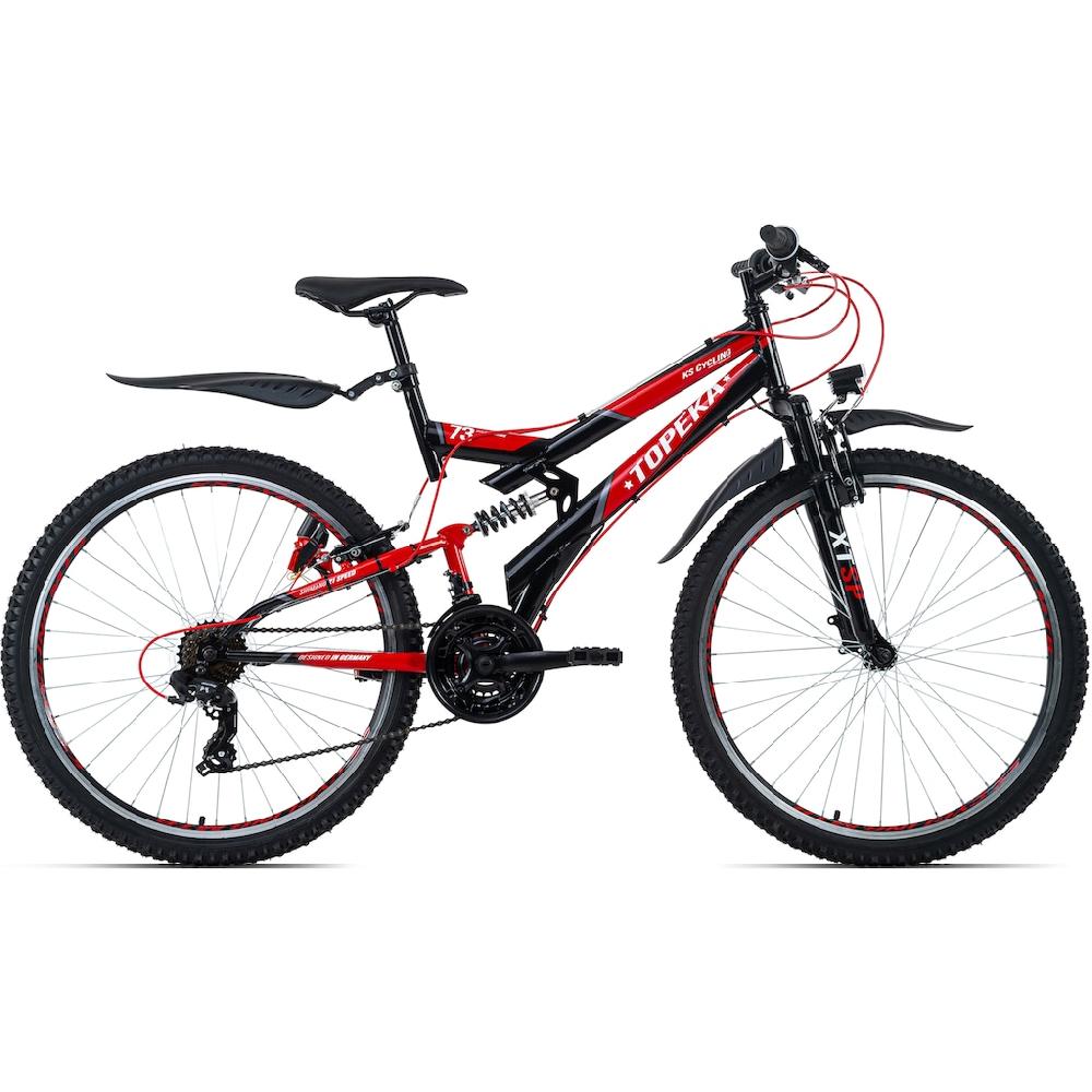 KS Cycling Mountainbike »Topeka« 21 Gang Shimano Tourney Schaltwerk Kettenschaltung für Damen und Herren Kettenschaltung