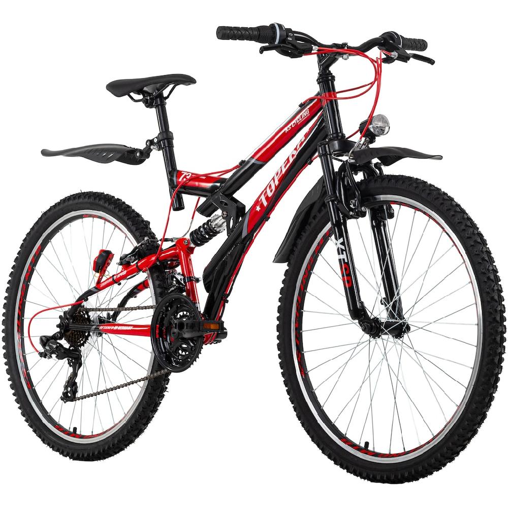 KS Cycling Mountainbike »Topeka« 21 Gang Shimano Tourney Schaltwerk Kettenschaltung für Damen und Herren Kettenschaltung Wochenangebot