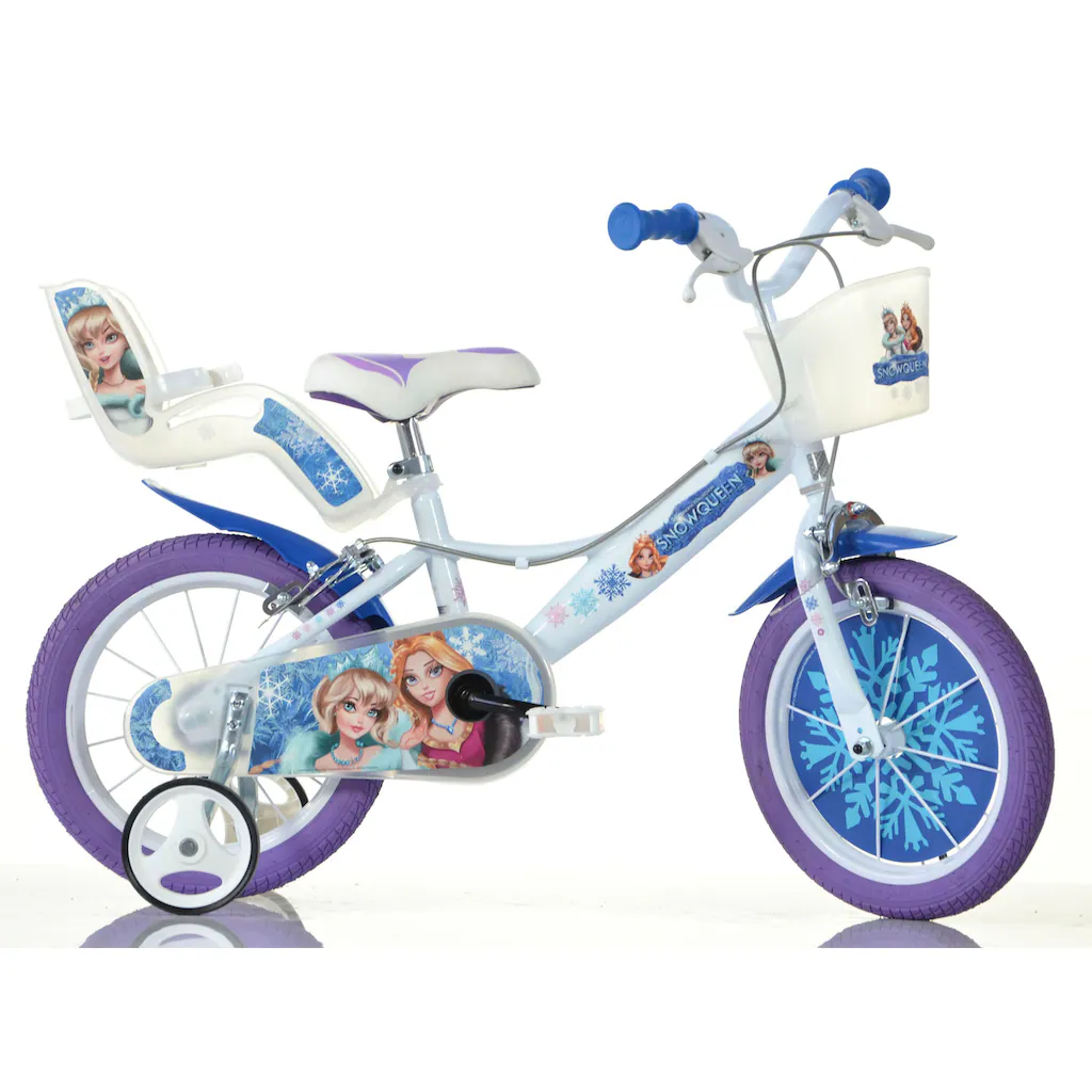 Dino Kinderfahrrad »Snow Queen Eiskönigin« 1 Gang mit Stützrädern Korb und Puppensitz auf Rechnung online bestellen Bis zu 50% Rabatt
