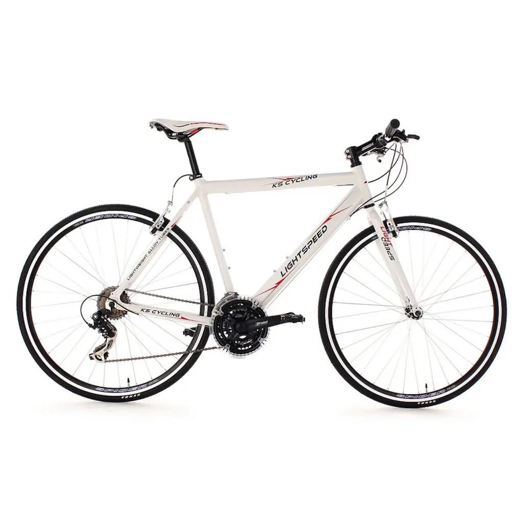 KS Cycling Fitnessbike »Lightspeed« 21 Gang Shimano Tourney RD-TX 35 Schaltwerk Kettenschaltung für Damen und Herren Kettenschaltung auf Raten Discount Store für neue Produkte