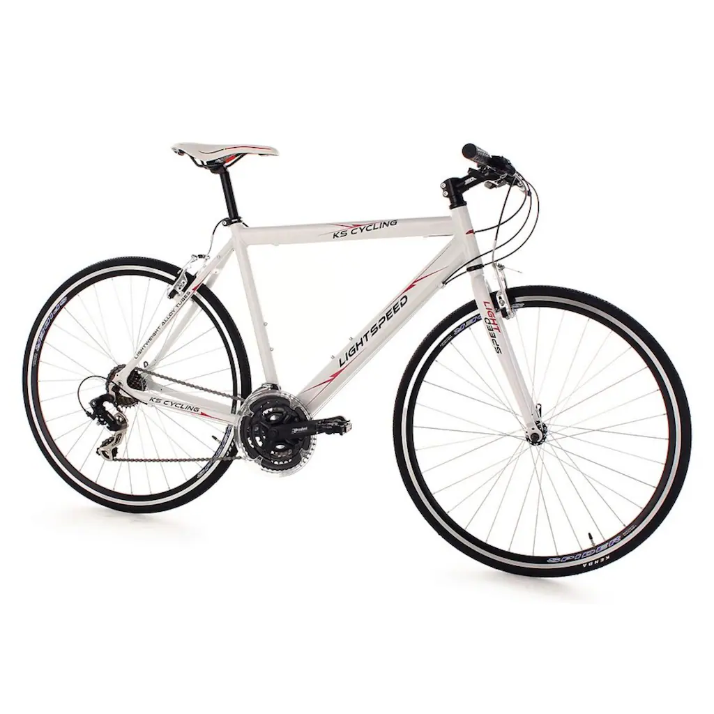 KS Cycling Fitnessbike »Lightspeed« 21 Gang Shimano Tourney RD-TX 35 Schaltwerk Kettenschaltung für Damen und Herren Kettenschaltung auf Raten Discount Store für neue Produkte