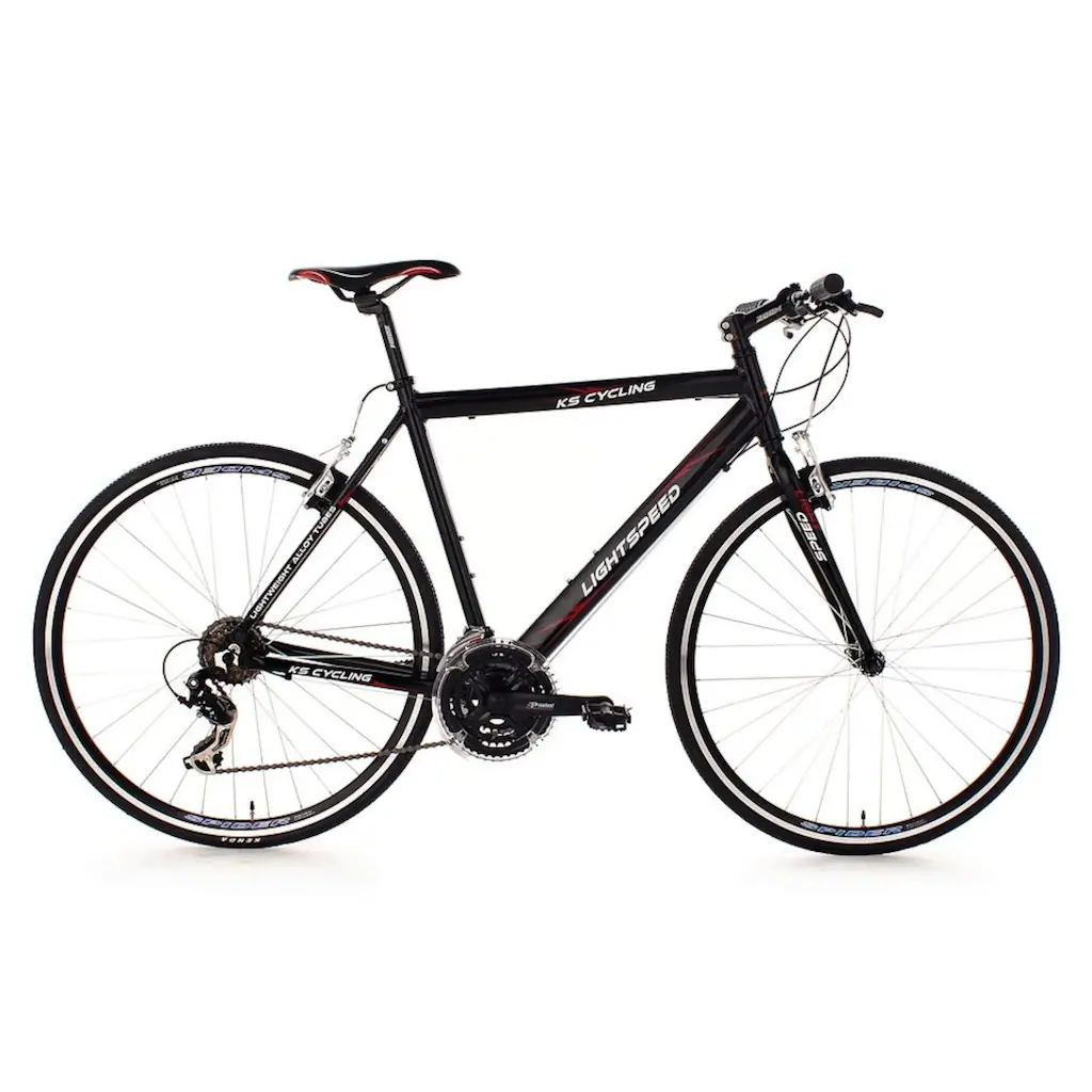 KS Cycling Fitnessbike »Lightspeed« 21 Gang Shimano Tourney RD-TX 35 Schaltwerk Kettenschaltung für Damen und Herren Kettenschaltung