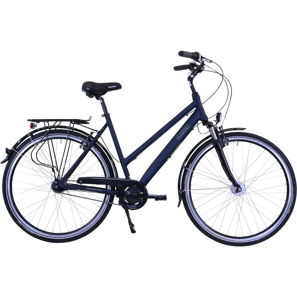 HAWK Bikes Cityrad »Lady Deluxe« 7 Gang Nabenschaltung für Damen Nabenschaltung auf Rechnung kaufen