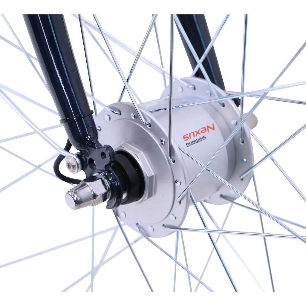 HAWK Bikes Cityrad »CITYTREK EASY BLUE LADY« 7 Gang Shimano Tourney Schaltwerk Kettenschaltung für Damen und Herren Kettenschaltung auf Raten Online Outlet