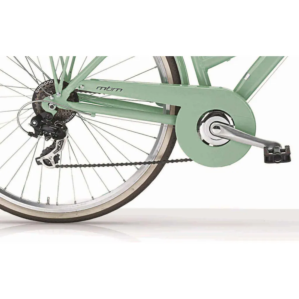 MBM Trekkingrad »New Boulevard« 18 Gang Shimano TY300 Schaltwerk Kettenschaltung für Damen Kettenschaltung auf Rechnung online bestellen Exklusive Angebote
