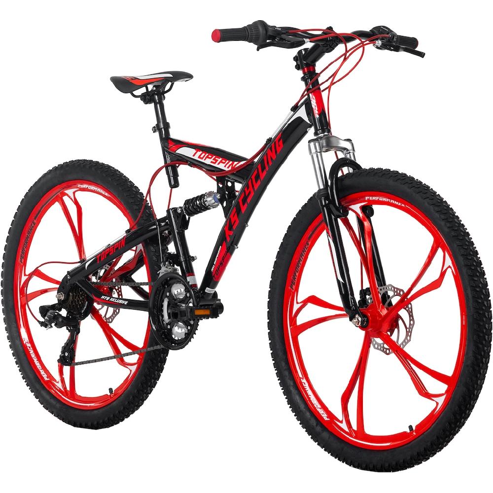 KS Cycling Mountainbike »Topspin« 21 Gang Shimano Tourney Schaltwerk Kettenschaltung für Herren Kettenschaltung auf Raten Zeitbegrenzte Promotion