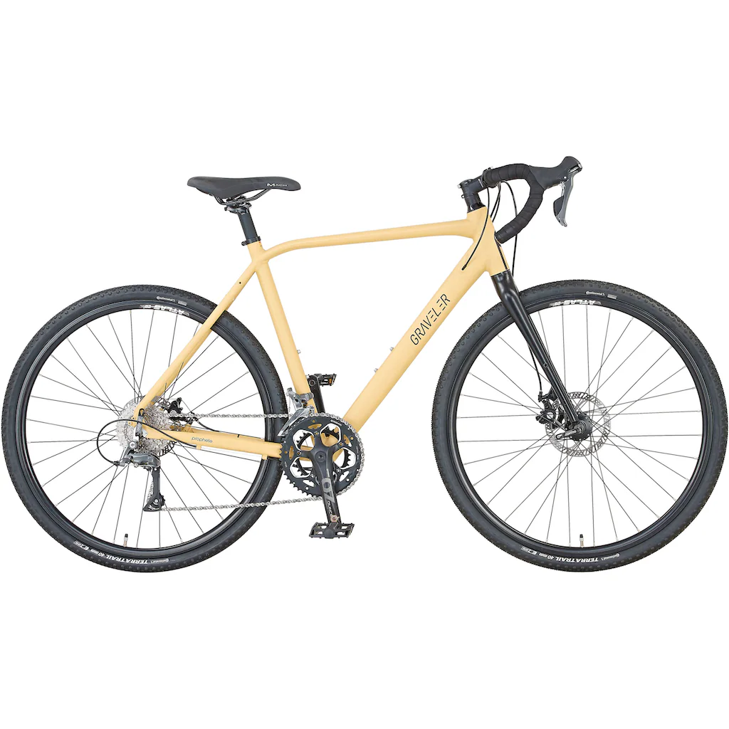 Prophete Gravelbike »Graveler« 16 Gang Shimano Claris Schaltwerk Kettenschaltung für Herren Kettenschaltung