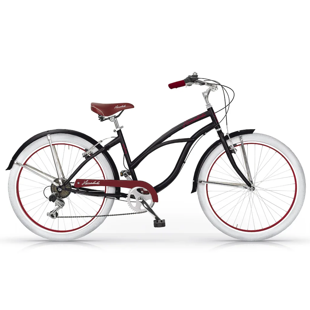 MBM Cruiser »Honolulu Woman Mod. 125« 6 Gang Shimano Tourney Schaltwerk Kettenschaltung für Damen Kettenschaltung auf Rechnung bestellen Fabrik Onlineshop