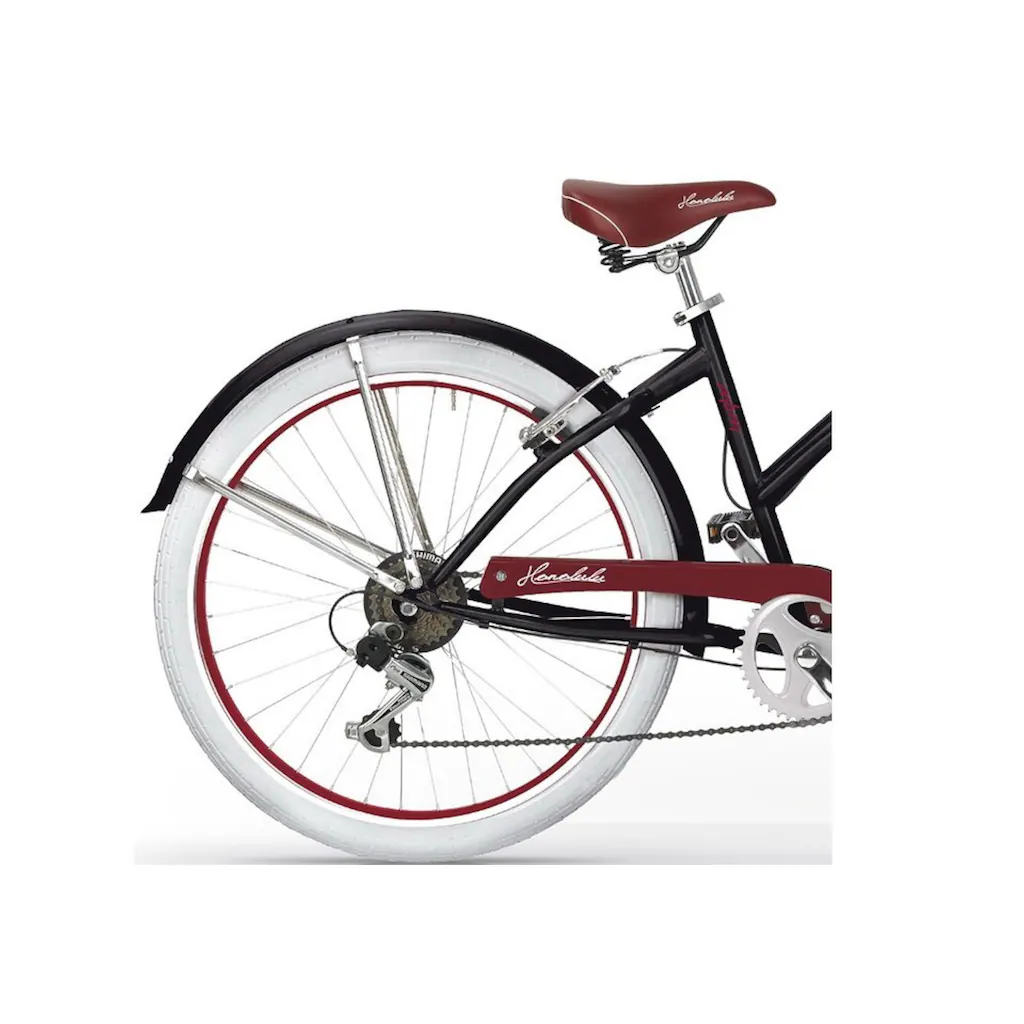 MBM Cruiser »Honolulu Woman Mod. 125« 6 Gang Shimano Tourney Schaltwerk Kettenschaltung für Damen Kettenschaltung auf Rechnung bestellen Fabrik Onlineshop