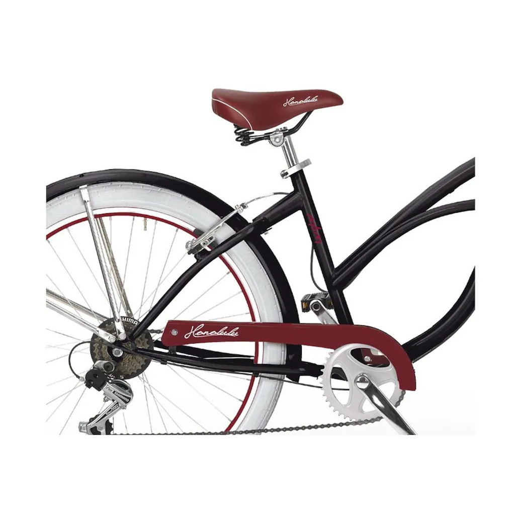 MBM Cruiser »Honolulu Woman Mod. 125« 6 Gang Shimano Tourney Schaltwerk Kettenschaltung für Damen Kettenschaltung auf Rechnung bestellen Fabrik Onlineshop