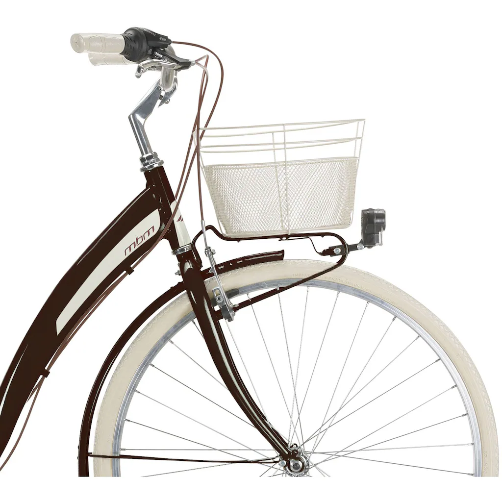 MBM Cityrad »NEW Primavera« 6 Gang Shimano TY300 Schaltwerk Kettenschaltung für Damen Kettenschaltung auf Rechnung Valentinstagsangebot