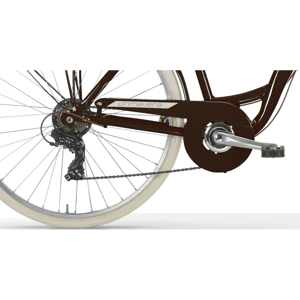MBM Cityrad »NEW Primavera« 6 Gang Shimano TY300 Schaltwerk Kettenschaltung für Damen Kettenschaltung auf Rechnung Valentinstagsangebot