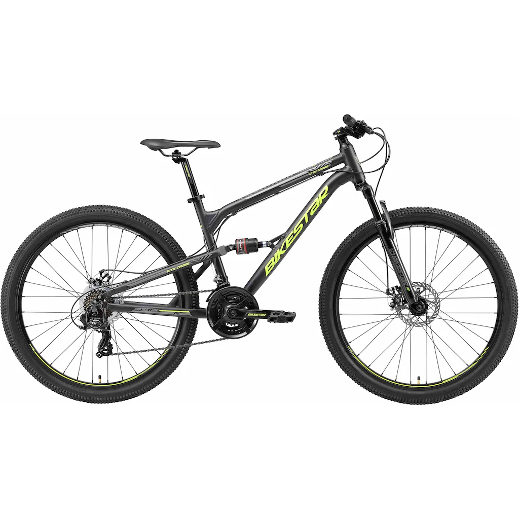 Bikestar Mountainbike 21 Gang Shimano RD-TY300 Schaltwerk Kettenschaltung für Damen und Herren Kettenschaltung auf Raten Bis zu 55% Rabatt
