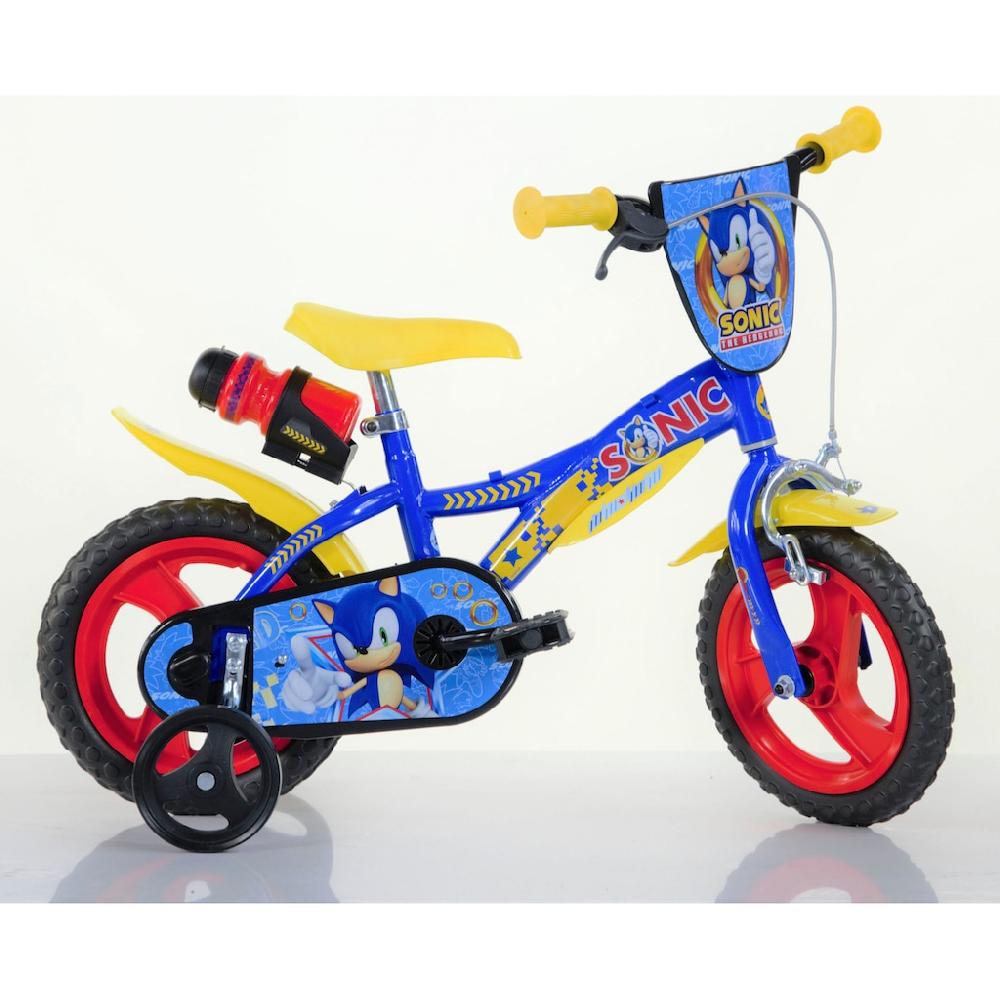 Dino Kinderfahrrad »Sonic 12 Zoll« 1 Gang mit Stützrädern Trinkflasche und Frontschild auf Rechnung Super Rabatt