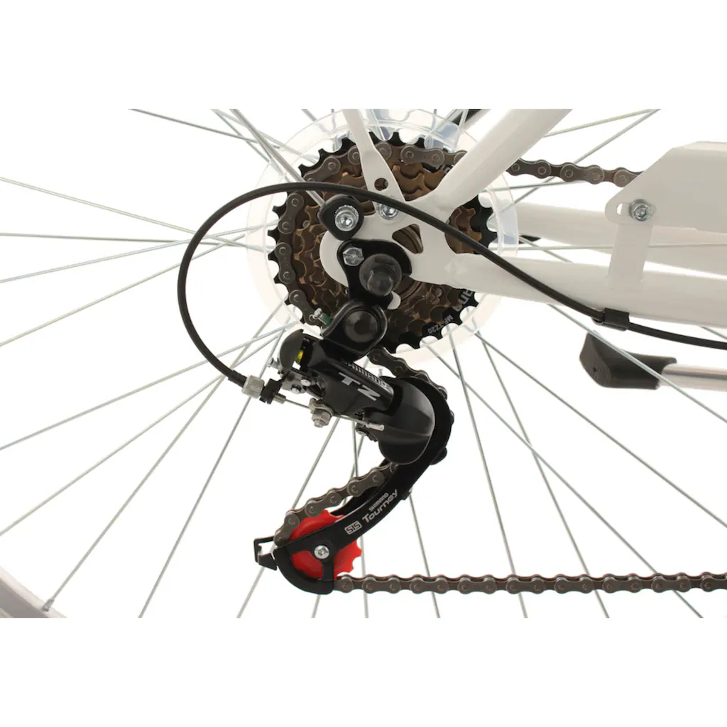 KS Cycling Cityrad »Eden« 6 Gang Shimano Tourney RD-TZ 50 Schaltwerk Kettenschaltung für Damen und Herren Kettenschaltung Online