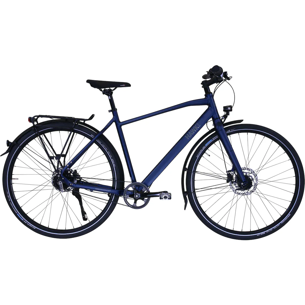 HAWK Bikes Trekkingrad »Trekking Gent Super Deluxe Ocean Blue« 8 Gang Shimano Nexus Schaltwerk für Herren auf Rechnung bestellen