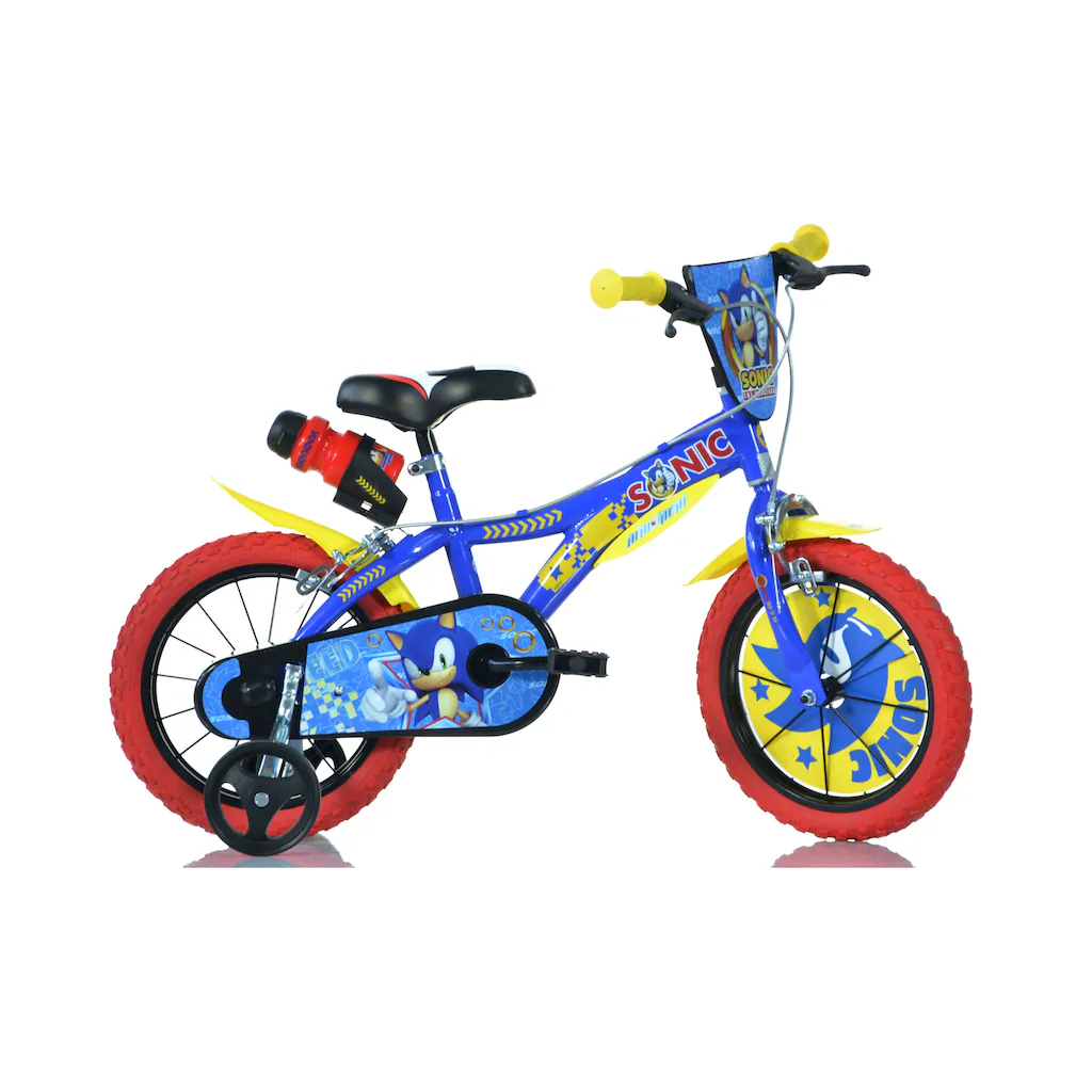 Dino Kinderfahrrad »Sonic« 1 Gang mit Stützrädern Trinkflasche und Frontschild auf Rechnung online kaufen