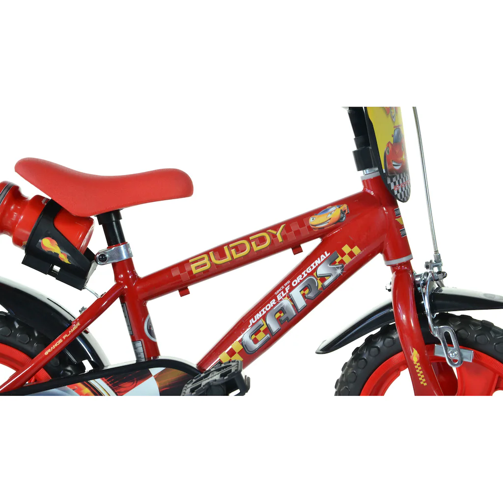 Dino Kinderfahrrad »Cars Buddy 12 Zoll« 1 Gang mit Stützrädern Trinkflasche und Frontschild Neueste Stile