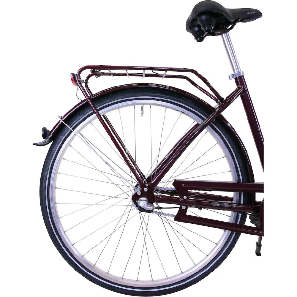 HAWK Bikes Cityrad »City Classic Joy Bordeaux« 3 Gang Shimano Nexus Schaltwerk für Damen und Herren auf Rechnung online bestellen Discount Store für neue Produkte