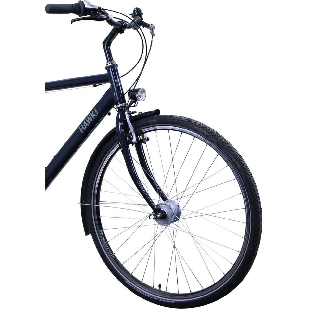 HAWK Bikes Cityrad »CityTrek Easy Blue Gent« 7 Gang Shimano Tourney Schaltwerk Kettenschaltung für Damen und Herren Kettenschaltung auf Raten Clearance-Verkauf