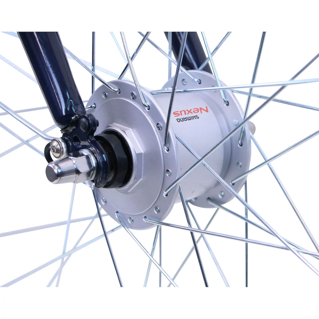 HAWK Bikes Cityrad »CityTrek Easy Blue Gent« 7 Gang Shimano Tourney Schaltwerk Kettenschaltung für Damen und Herren Kettenschaltung auf Raten Clearance-Verkauf