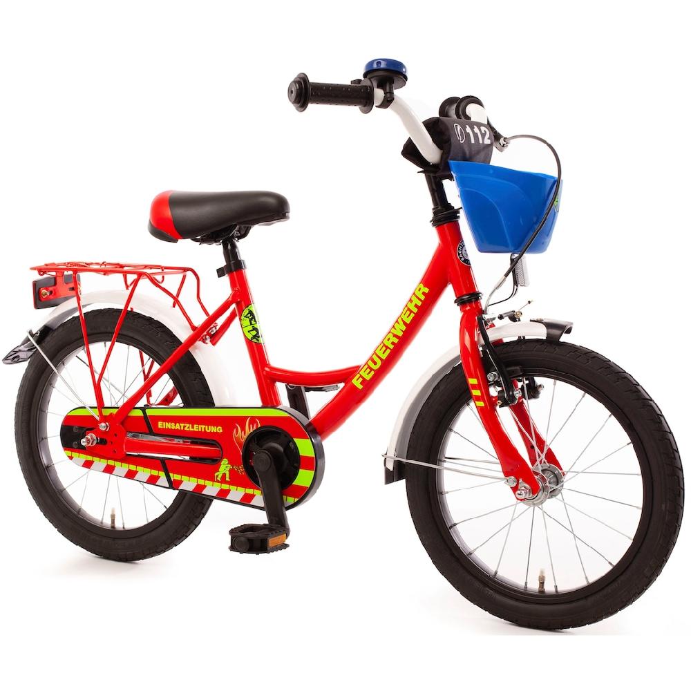 Bachtenkirch Kinderfahrrad »16" Feuerwehr« 1 Gang ohne Schaltung auf Rechnung online kaufen Günstig kaufen