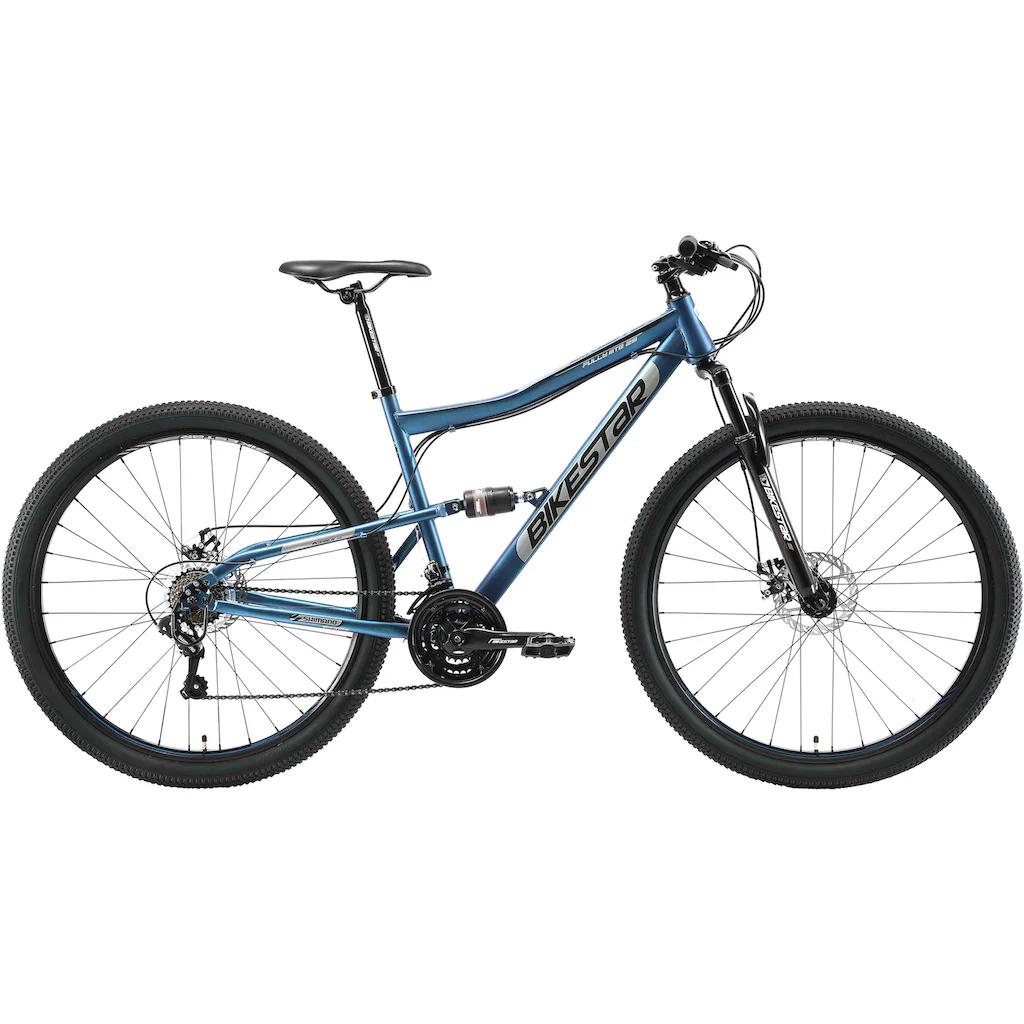 Bikestar Mountainbike 21 Gang Shimano RD-TY300 Schaltwerk Kettenschaltung für Damen und Herren Kettenschaltung