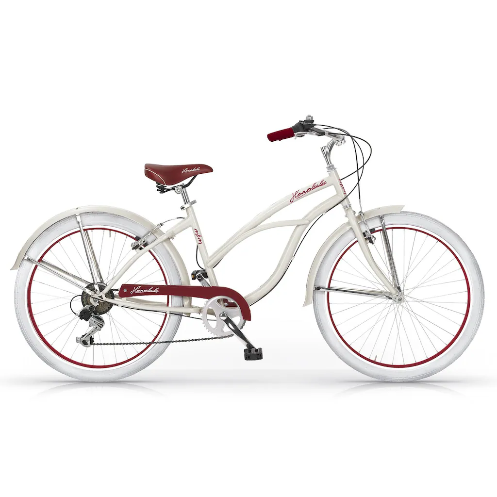MBM Cruiser »Honolulu Woman Mod. 125« 6 Gang Shimano Tourney Schaltwerk Kettenschaltung für Damen und Herren Kettenschaltung auf Rechnung online kaufen Neueste Stile