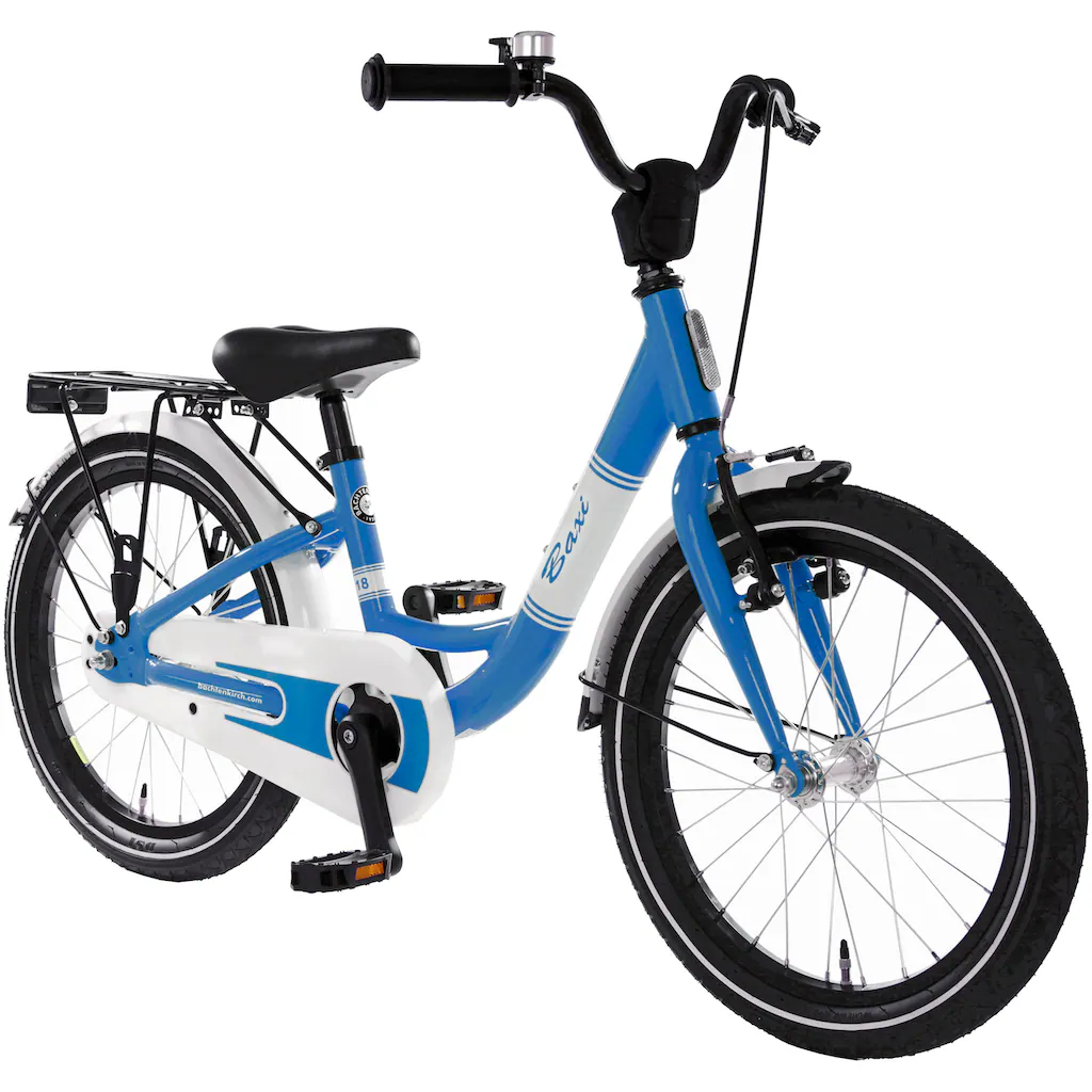 Bachtenkirch Kinderfahrrad »18" Baxi - blau« 1 Gang ohne Schaltung (Packung) Alu Kinderfahrrad mit Vollausstattung erhältlich in 14/16/18 Zoll auf Rechnung Vatertagsangebot