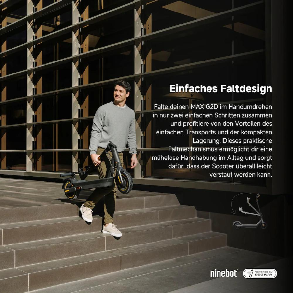 ninebot by Segway E-Scooter »KickScooter MAX G2 D« Electric Scooter mit Straßenzulassung bis zu 70 km Reichweite Bis zu 50% Rabatt