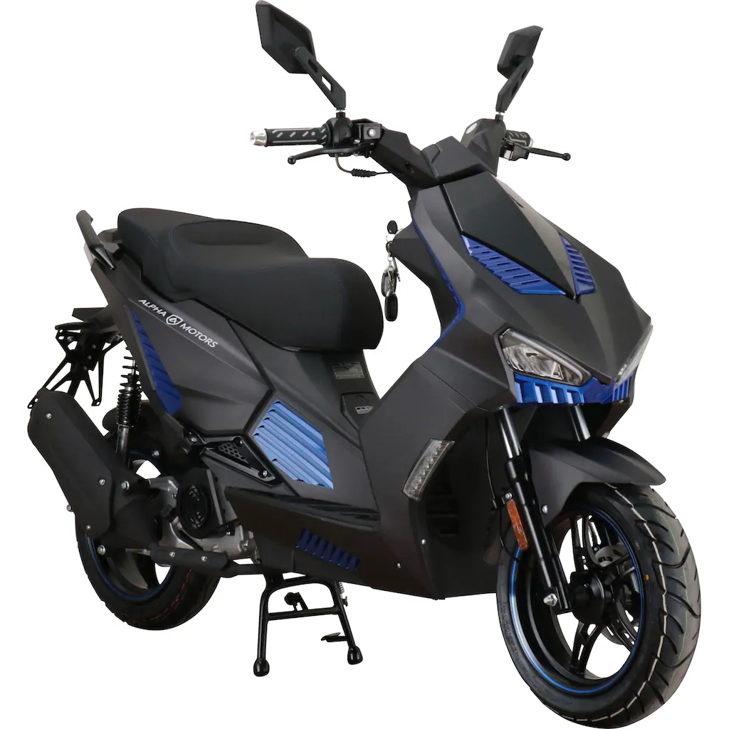 Alpha Motors Motorroller »SHARK« 50 cm³ 45 km/h Euro 5 3 PS mit integr. Alarmanlage Keyless-System und USB-Anschluss auf Rechnung