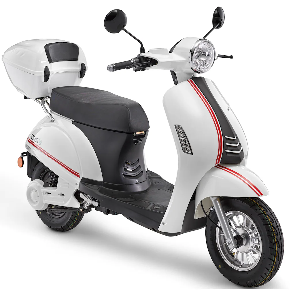 Luxxon E-Motorroller »E3000« bis zu 55 km Reichweite mit Straßenzul. 2 Sitzplätze
