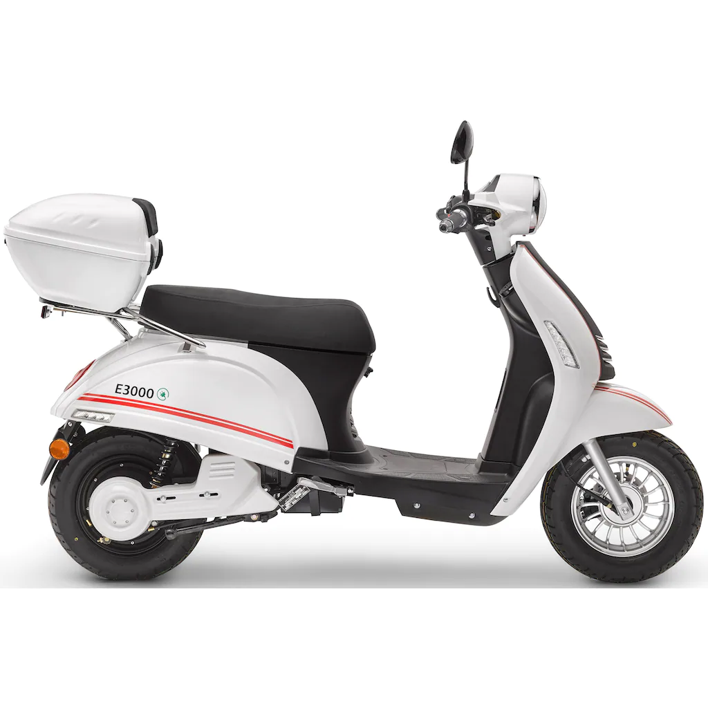 Luxxon E-Motorroller »E3000« bis zu 55 km Reichweite mit Straßenzul. 2 Sitzplätze Super Rabatt