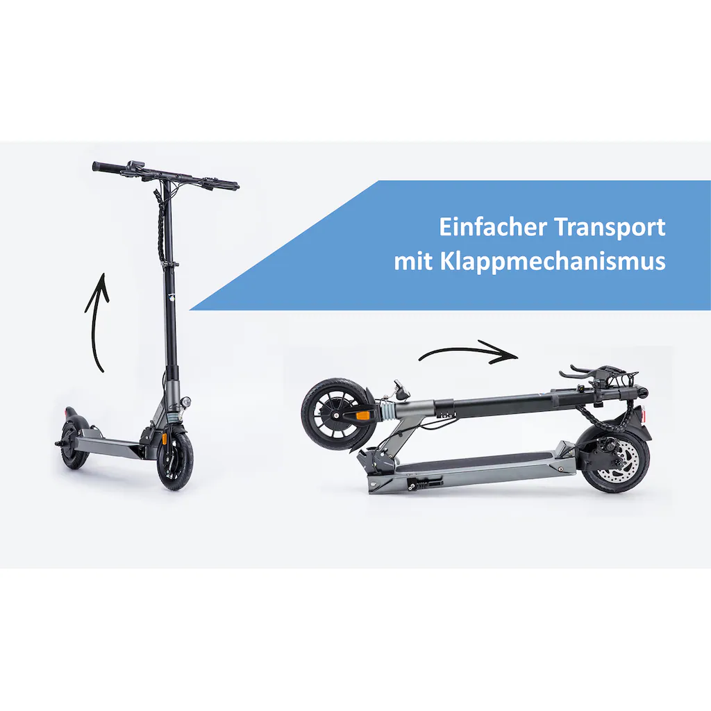 L.A. Sports E-Scooter »Speed Deluxe 7.8-350 ABE« 20 km/h 25 km mit Straßenzulassung bis zu 25 km Reichweite auf Rechnung online bestellen Angebote