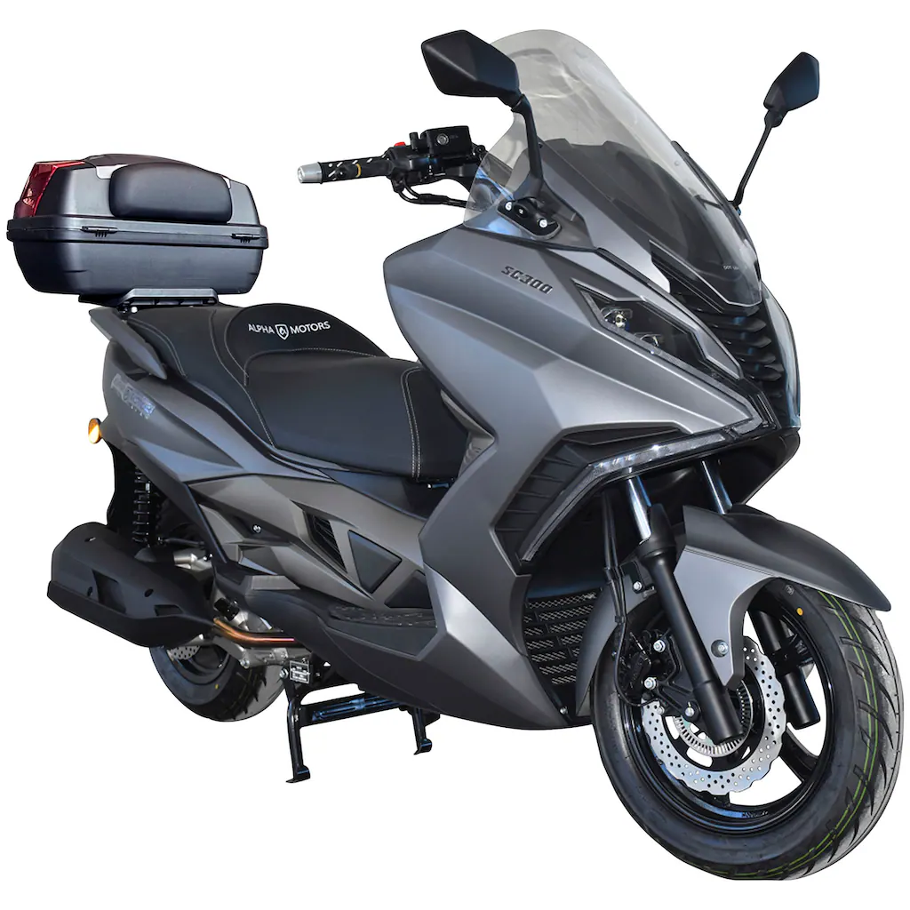 Alpha Motors Motorroller »Sport Cruiser 300« 276 cm³ 125 km/h Euro 5 23 79 PS (mit Topcase) mit integr. Alarmanlage Keyless-System USB-Anschluss und Windschild auf Rechnung online bestellen