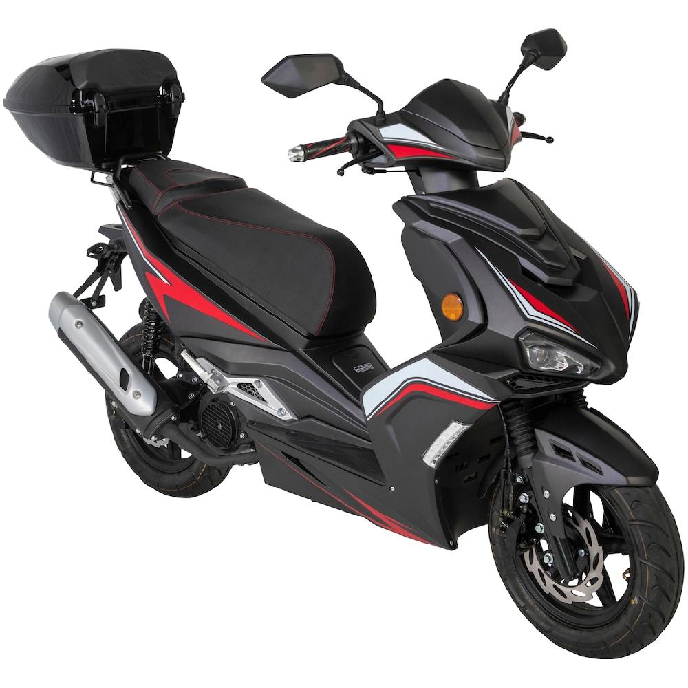 GT UNION Motorroller »Striker 125« 124 6 cm³ 85 km/h Euro 5 8 84 PS (Set mit Topcase) Luftgekühlter Motor auf Raten Meist gekauft