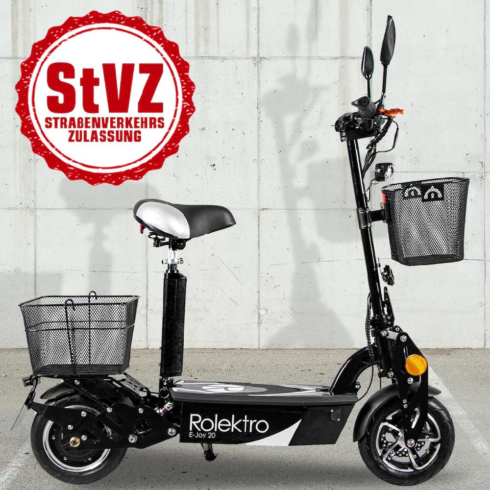 Rolektro E-Mofaroller »E-Joy 20 Schwarz 36V-12AH Blei-Gel Akku 500 Watt« bis zu 30 km Reichweite Günstig kaufen