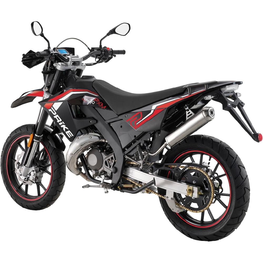 PRIKE Motorrad »PRIKE PXM 50 Supermoto E5 schwarz/rot« 50 cm³ 45 km/h Euro 5 4 7 PS auf Rechnung Begrenztes Angebot