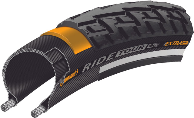 Continental Continental Ride Tour Drahtreifen 28" Reflex schwarz &vert; fahrrad.de Blitzangebot