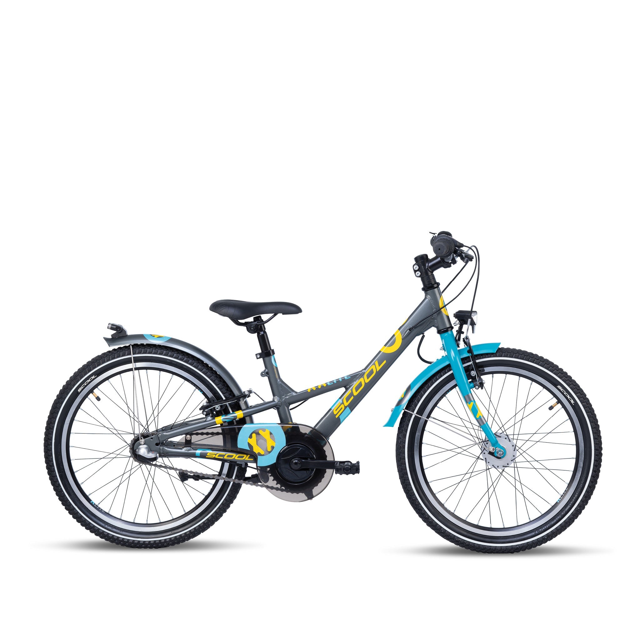 S'COOL S'COOL Junior Bikes Kinderfahrrad XXlite 20 Zoll 3-Gang Dark Grey/Ocea | fahrrad.de