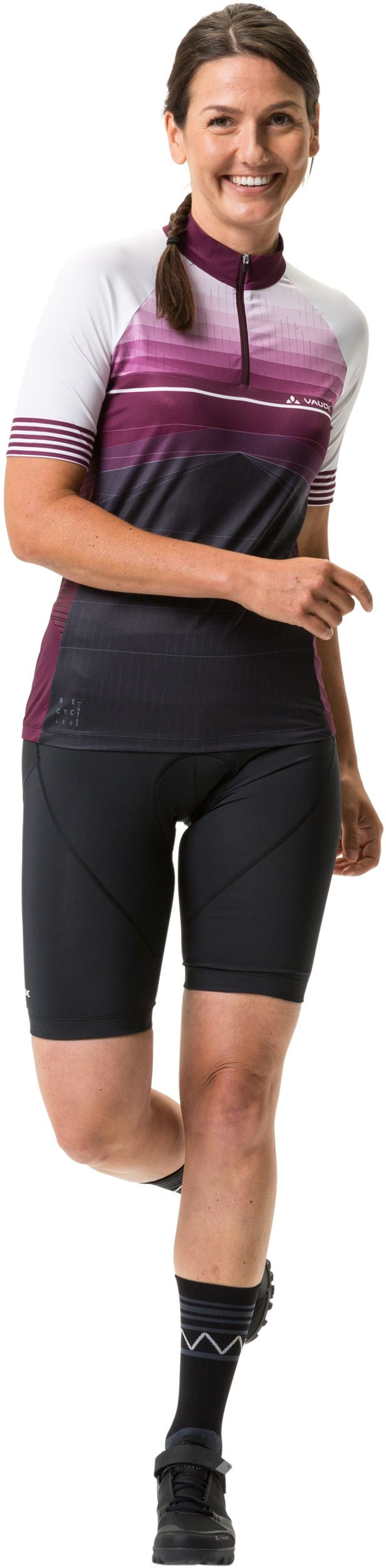 VAUDE VAUDE Posta Trikot mit 1/2 Reißverschluss Damen lila &vert; fahrrad.de Zeitlich begrenztes Angebot