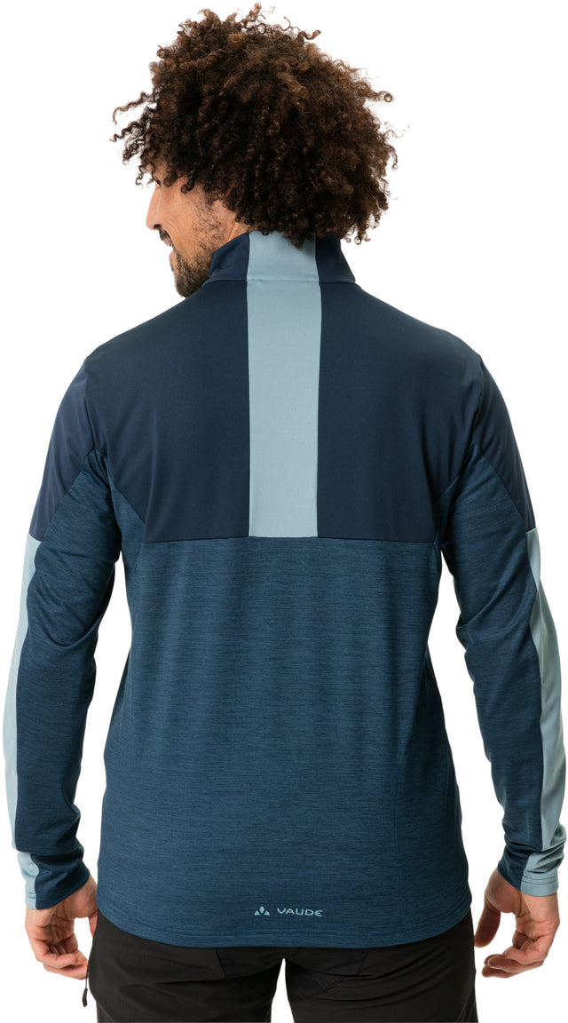 VAUDE VAUDE All Year Moab T-Shirt mit durchgehendem Reißverschluss Herren bl &vert; fahrrad.de VIP-Rabatte